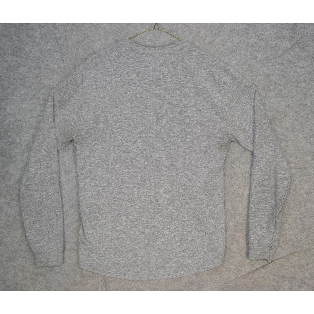Marine Layer Shirt Mens Medium Gray Long Sleeve Henley Cotton Blend Made USA - Picture 9 of 16